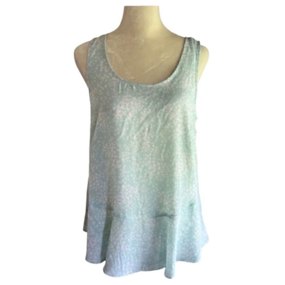 Vince camuto peplum light blue and white top size XS NWOt